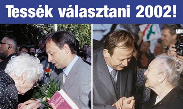 SZDSZ 2002 - "Mintha" Geszti &eacute;s a H&oacute;cipő szerkesztős&eacute;ge j&aacute;tszottak volna egyet a Photoshoppal